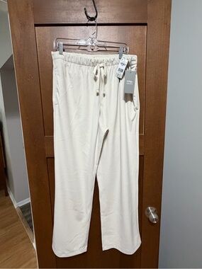 Abercrombie & Fitch Cream Drawstring Jogger Pants